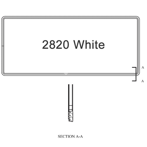 Sash Weatherstrip Size 2820 White | WindowParts.com.
