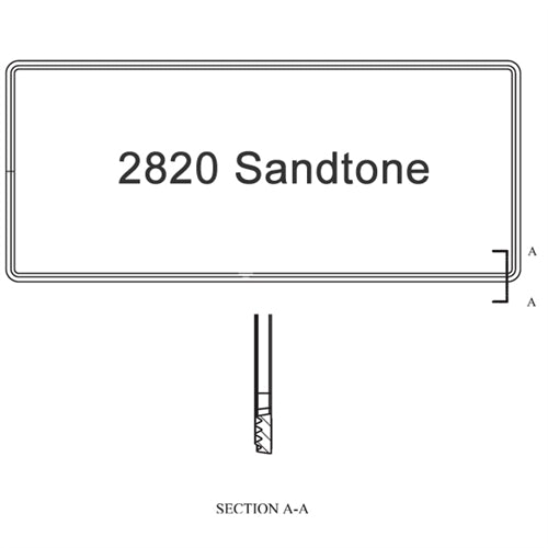 Sash Weatherstrip Size 2820 Sandtone | WindowParts.com.