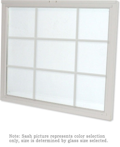 Andersen 244DH3049 200 Series Double Hung Upper Sash with Sandtone Exterior and Natural Pine Interior with Low-E High Performance Glass and Finelight Grilles | WindowParts.com.