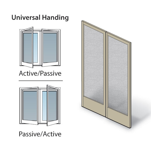 Andersen Frenchwood Hinged Patio Door Double Insect Screen Kit FWH6080 P/A in Sandtone | WindowParts.com.