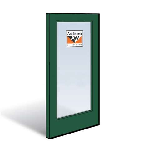 Andersen Stationary Panel Forest Green Exterior with Pine Interior High-Performance Low-E4 Tempered Glass Size 3168 | WindowParts.com.