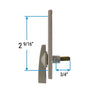 Andersen Gliding Door Thumb Latch (Old Style)  in Stone Color (Before 1983) | WindowParts.com.