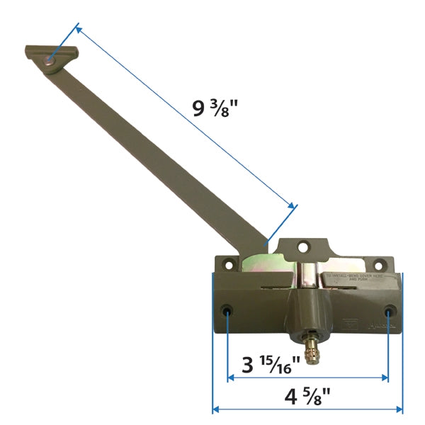 Andersen Straight Arm Operator (Left Hand) with 9-3/8 inch Arm Length (1974-1995) | WindowParts.com.