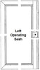 Andersen G54-L Gliding Window Operating Sash in White Color | WindowParts.com.