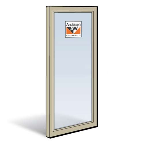 Andersen Stationary Panel Sandtone Exterior with Pine Interior Low-E Tempered Glass Size 3068 | WindowParts.com.