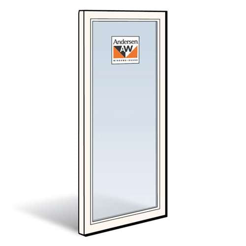Andersen Operating Panel White Exterior with Pine Interior Low-E Tempered Glass Size 2668 | WindowParts.com.