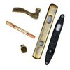 Andersen Newbury Style (Single Active) Exterior Hardware Set in Antique Brass - Left Hand - Half Kit | WindowParts.com.