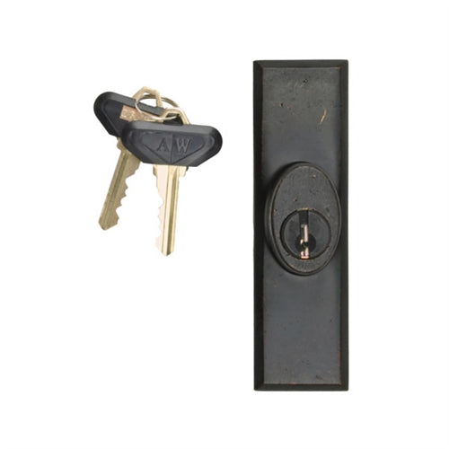 Andersen Yuma Style - Exterior Keyed Lock with Keys (Right Hand) in Distressed Bronze | WindowParts.com.