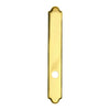 Andersen Covington Style (Passive-Panel) Exterior Escutcheon Plate in Bright Brass finish | WindowParts.com.