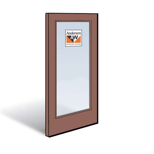 Andersen Stationary Panel Terratone Exterior with Pine Interior High-Performance Low-E4 Tempered Glass Size 2768 | WindowParts.com.