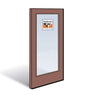 Andersen Passive Right Hand Panel Terratone Exterior with Pine Interior High-Performance Low-E4 Tempered Glass Size 2768 | WindowParts.com.