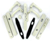 Andersen Albany Style (Double Active) Hinged Door Hardware Set in White | WindowParts.com.