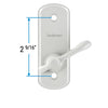 Andersen Albany Style Gliding Door Thumb Latch in White Color | WindowParts.com.