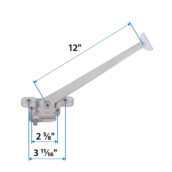 Andersen E-Z Straight Arm Operator (Right Hand) Corrosion Resistant 12" (2011 to Present)