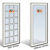 PS5 Perma-Shield Gliding "Stationary" Patio Door Panel - White Color | WindowParts.com.
