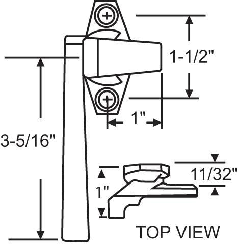 Truth Hardware Cam Handle (Left Hand)