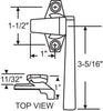 Truth Hardware Cam Handle (Right Hand) - White