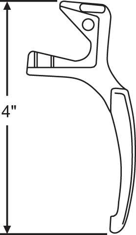 Pella Sash Lock Handle (Left Hand) - Copperite