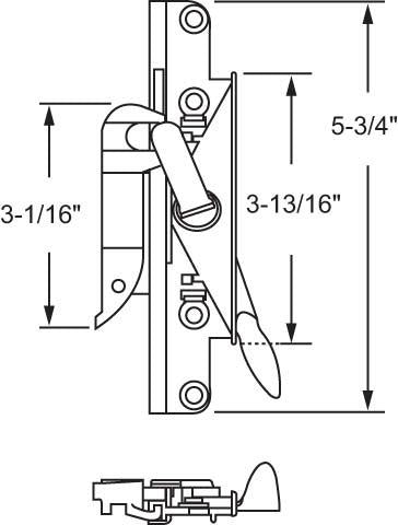 Marvin Multipoint Casement Lock (Left Hand)