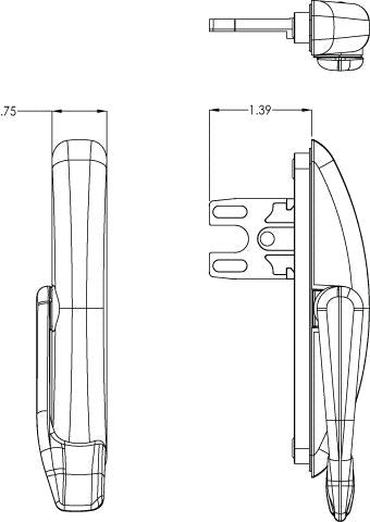 Truth Hardware "Maxim" Short Latch Multipoint Lock with Gasket