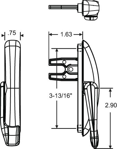 Truth Hardware "Maxim" Multipoint Casement Lock with Gasket
