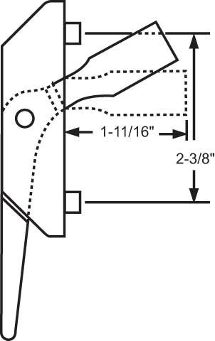 Silver Line Multi Point Casement Lock - White