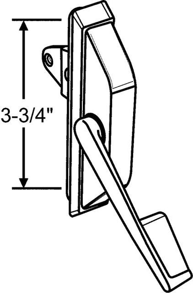 Single Point Handle - Almond
