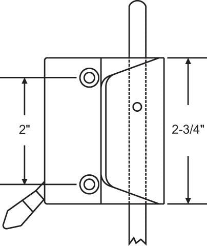 Truth Hardware Low Profile Tandem Sash Lock