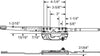 Truth Hardware "Encore" Low Profile Dual Arm Casement Operator (Left Hand)