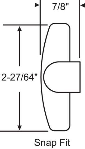 Truth Hardware Snap-Fit T-Handle