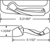 Truth Hardware "Encore" Folding Handle and Plastic Cover Set (Left Hand)