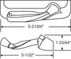 Truth Hardware "Encore" Folding Handle and Plastic Cover Set (Right Hand)