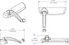 Truth Hardware "Encore" Plastic Cover and Handle Kit (Right Hand)