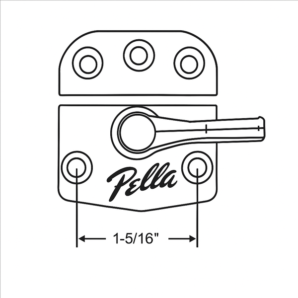Pella Sash Lock and Keeper (Pre-1995)