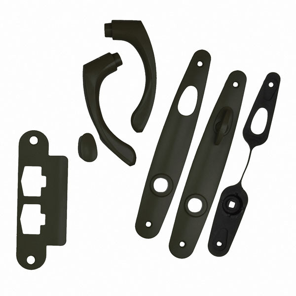 Andersen Tribeca Style (Single Active) Hinged Door Hardware Set in Black