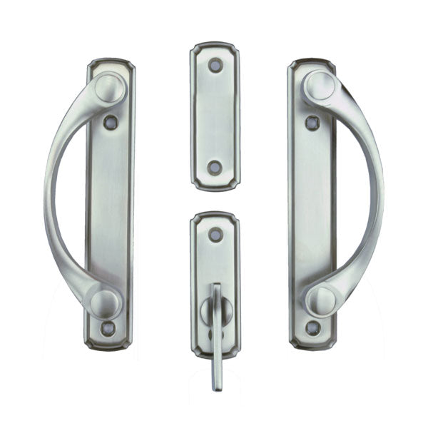 Andersen Newbury 2-Panel Gliding Door Hardware Set in Satin Nickel