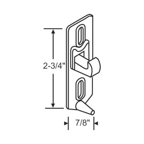 Crossly Sliding Patio Door Latch Keeper