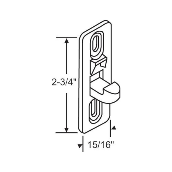 Daryl Sliding Patio Door Lock Keeper
