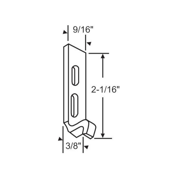 Wright Sliding Patio Door Latch Keeper