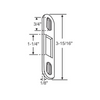 Truth Sliding Patio Door Mortise Latch Keeper