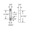 Sliding Patio Door Mortise Latch Keeper