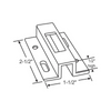 Viking Sliding Patio Door Latch Keeper