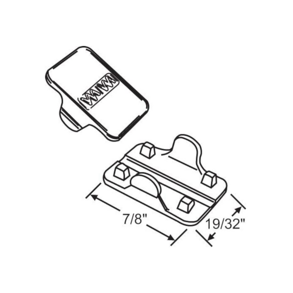 Sliding Patio Door Strike Plate Cover