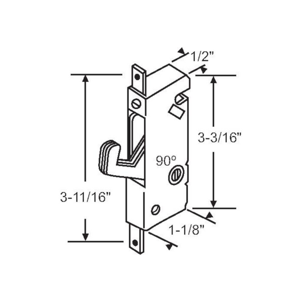 Sliding Patio Door Mortise Latch