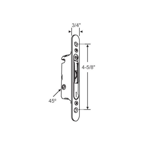 Truth Hardware Sliding Patio Door Mortise Latch