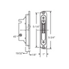 Truth Hardware Sliding Patio Door Mortise Latch