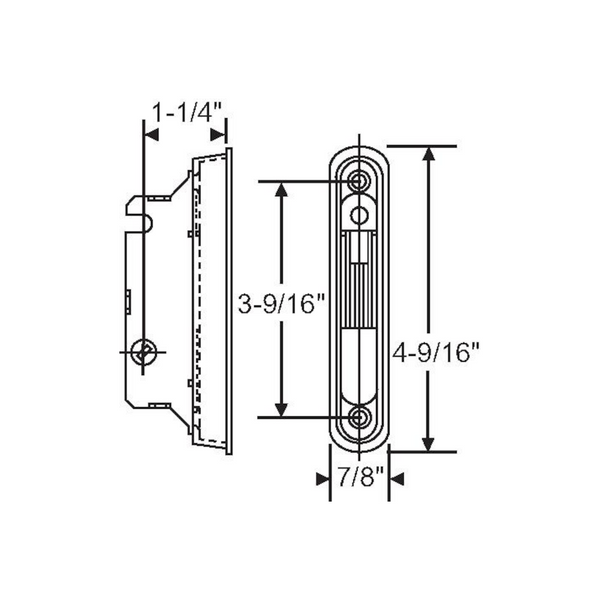Sliding Patio Door Mortise Latch