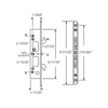 Sliding Patio Door Mortise Latch - Two-Point