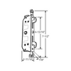 Sliding Patio Door Mortise Latch - Two-Point