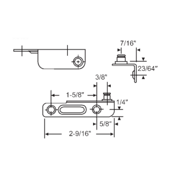 Truth "Dual Arm Entrygard" Sash Stud Bracket